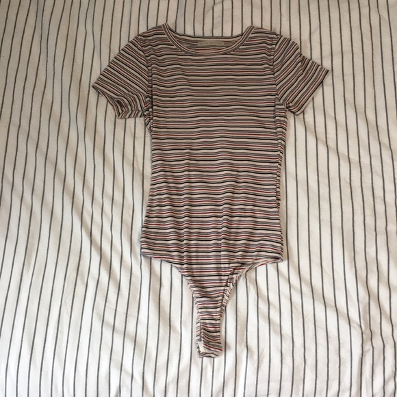 Active USA Striped Body Suit - Picture 1 of 2
